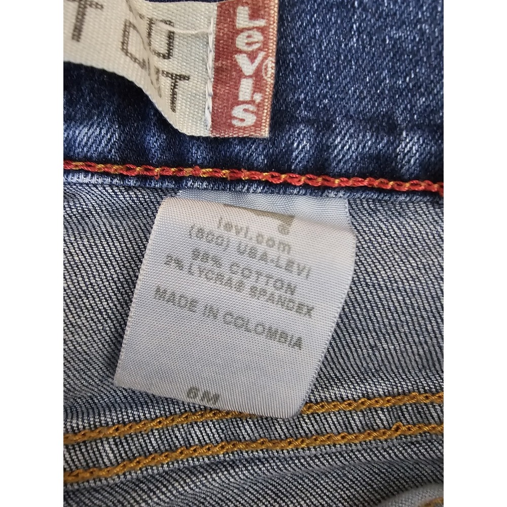 Vtg Levis 350 Relaxed Straight Jeans Womens‎ 6m (27x29) Bootcut Blue Denim Jeans - Picture 14 of 15